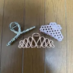 エレガント ヘアクリップ 3個セット
