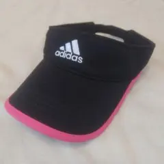 adidas ブラック ピンク バイザー