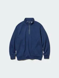 RRL インディゴ　ハーフジップ　スウェット UNIQLO インディゴスウェットハーフジッププルオーバー ※men's可 定価