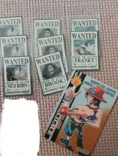 新品 手配書 ワンピース ミニシール セット