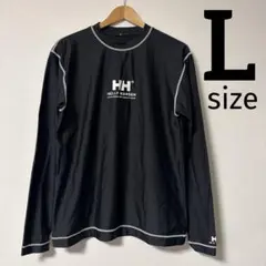 ヘリーハンセン ラッシュガード 長袖 紫外線対策 サーフィン 釣り L 黒