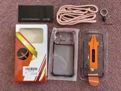 iPhone17Pro クリア肩掛けケース ガラス付