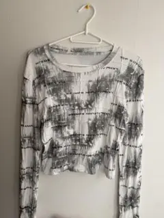 韓国ファッション グラフィックプリント 長袖トップス