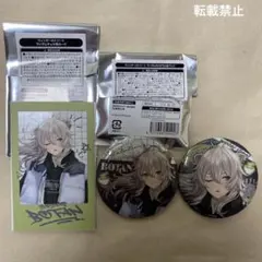 ホロライブウィンターストリートランダムホログラム缶バッジ＊チェキカード獅白ぼたん