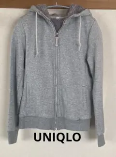 UNIQLO レディース　ボアスウェットフルジップパーカー　M