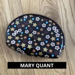 MARY QUANT ポーチ　コスメポーチ　ブラウン