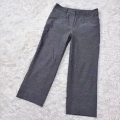美品✨【ジャンニロジュディチェ】麻混ストレッチパンツ グレー 40 日本製 L