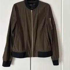 ZARA BASIC MA-1 ボンバージャケット カーキ Sのサムネイル