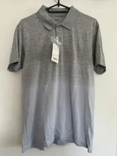 新品　ユニクロ　メンズ　ドライ　ポロシャツ　M ライトグレー　Tシャツ