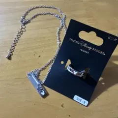 東京ディズニーリゾート ネックレス＆リングセット サイズ9