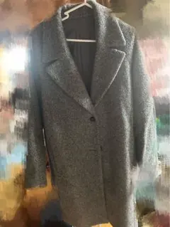 グレー チェスターコート ウール系