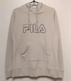 値下げ！【FILA】レディースM　パーカー　スウェット　ベージュ　フィラ　美品