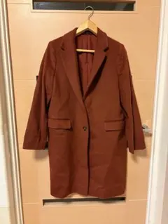 GU★ブラウン チェスターコート★XL