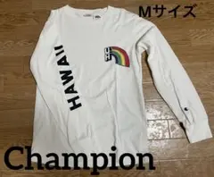 美品☆Champion ハワイ大学 長袖カットソー レインボーロゴ　Mサイズのサムネイル