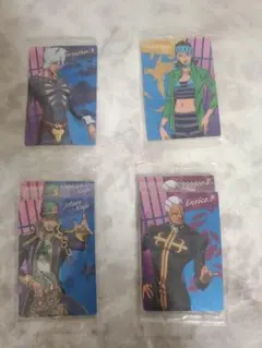 ジョジョ 6部 ウエハースカード4種類 合計6枚