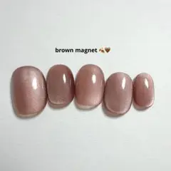 マグネットネイル　ブラウン