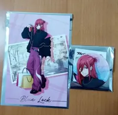 ブルーロック まねきねこ ポストカード＆缶バッジ【千切豹馬】