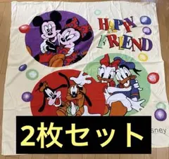 美品　2枚セット　Disney ミッキー＆フレンズ 子供用タオルケット