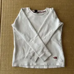 ノースフェイス　140 150 トレーナー　白