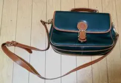 c*d様 訳あり　ダークグリーン レザー ショルダーバッグ