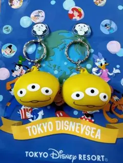 ディズニーリゾート　リトルグリーンまん　キーチェーン　2個のサムネイル