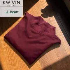 00s エルエルビーン￤M￤モックネック 長袖Tシャツ バーガンディ ボルドーのサムネイル