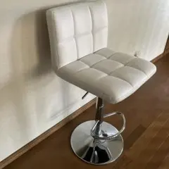 新品未開封】HOMEMIYN バーチェア ホワイト ウッド調 - メルカリ