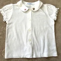 familiar 襟付きホワイトシャツ