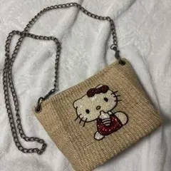 ハローキティ ジュートショルダーバッグ