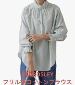 フリル襟ブラウス