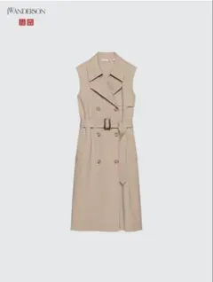 UNIQLO JW ANDERSON ベージュ ノースリーブトレンチコートXXL