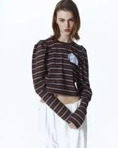 値下げ可】yo BIOTOP Cashmere rib tiny top - メルカリ