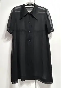 シースルーブラックシャツ 半袖