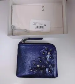 ☆未使用☆アンテプリマ マッツェットコンパクトウォレット L型ファスナーネイビーのサムネイル