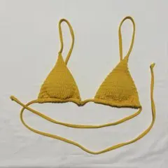 美品 イエロー セクシー 三角ビキニ Sサイズ トップスのみ