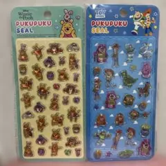 ディズニーぷくぷくシール2枚セット