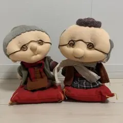 キャネロン　ぬいぐるみ　人形　おじいさん　おばあさん　ポカポカ　希少　レトロ キャネロン ぬいぐるみ 人形 おじいさん おばあさん ポカポカ 希少