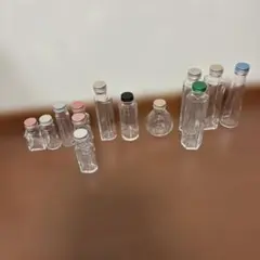 最終値下げ！ガラス瓶セット １３個 多様なサイズと色