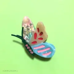 蝶　蝶々　ヘアクリップ　髪留め　バンスクリップ