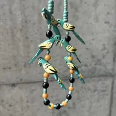 【ハワイ製】　オウムネックレス　ヴィンテージ＊＊即購入可能