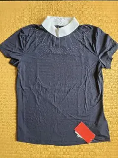 ストーン装飾 ネイビー シャツ(未使用)