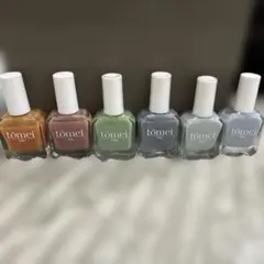 tomei ファイバー ネイル マニキュア ジュレネイル 6本セット
