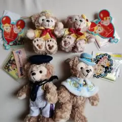 ダッフィー ・シェリーメイ ぬいぐるみバッジセット