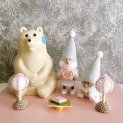 みい　ノルディカニッセ　しろくま貯金箱　ひな祭りセット ノルディカニッセ しろくま貯金箱 ひな祭りセット - メルカリ
