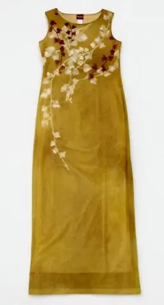 90s フランス製 KENZO 高田賢三 ロングワンピース 着物 Mサイズ 38