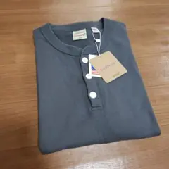 タグ付き新品　Goodwear　ヘンリーネック　長袖Tシャツ　サイズLのサムネイル