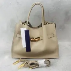 【未使用品】VIOLAd'ORO イタリアンWフェイスレザー トートバッグのサムネイル