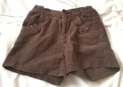 GU　150 コーデュロイ　パンツ　茶色　ジーユー　キッズ