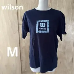 Wilson ネイビー ロゴプリント 半袖Tシャツ　r434のサムネイル