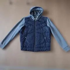 DIESEL フーデッド ブルゾン ジャケット ブラック·グレー